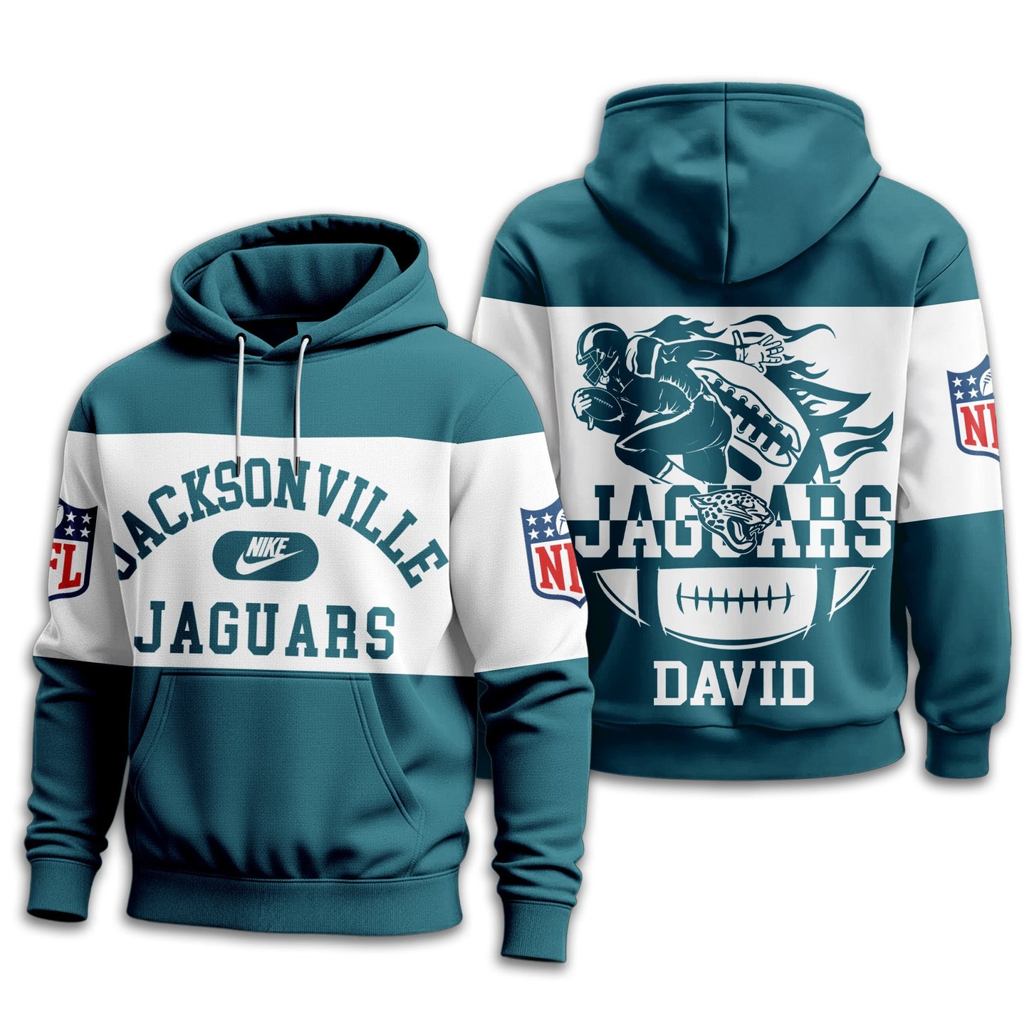 Jacksonville Jaguars | Premium Touchdown Spirit Personalized Hoodie TD