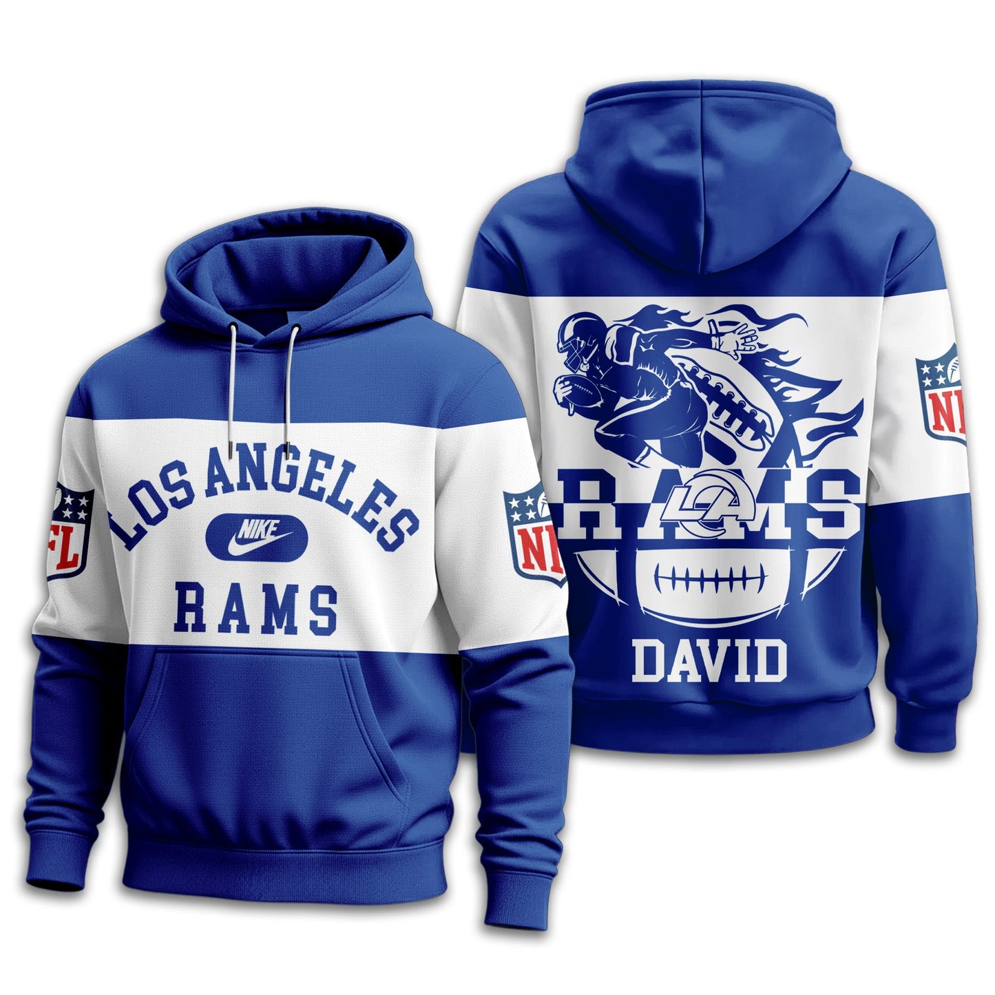 Los Angeles Rams | Premium Touchdown Spirit Personalized Hoodie TD