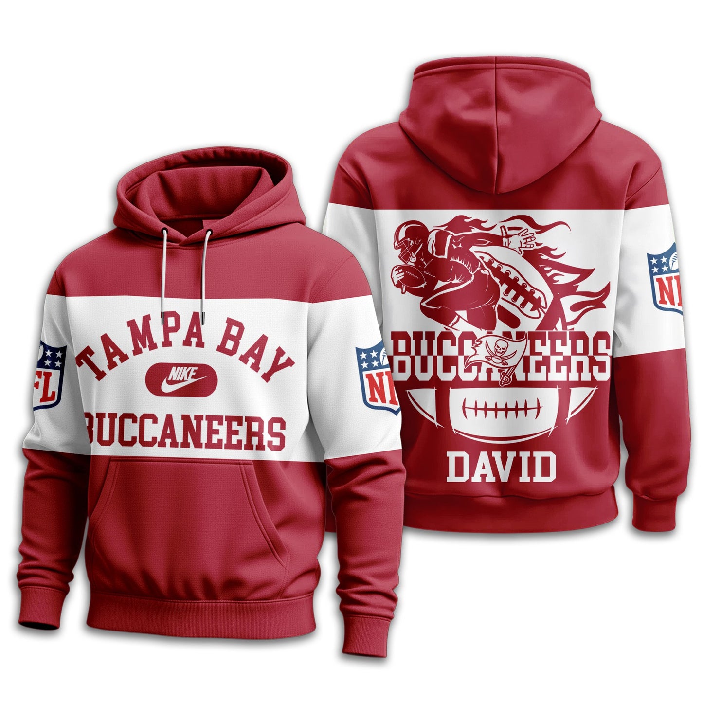 Tampa Bay Buccaneers | Premium Touchdown Spirit Personalized Hoodie TD