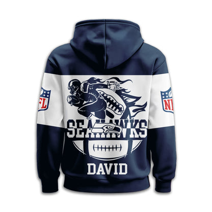 Seattle Seahawks | Premium Touchdown Spirit Personalized Hoodie TD