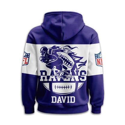 Baltimore Ravens | Premium Touchdown Spirit Personalized Hoodie TD