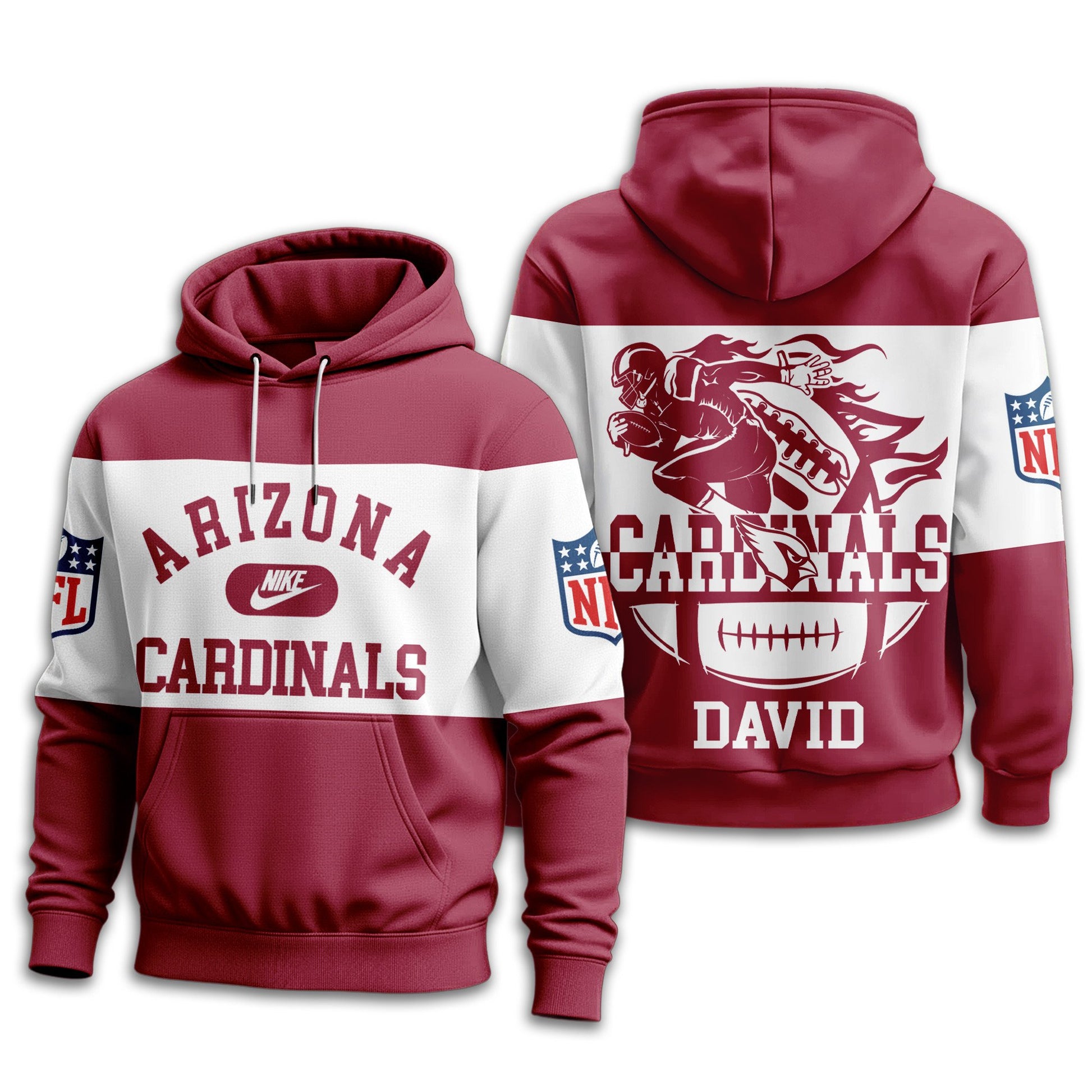 Arizona Cardinals | Premium Touchdown Spirit Personalized Hoodie TD