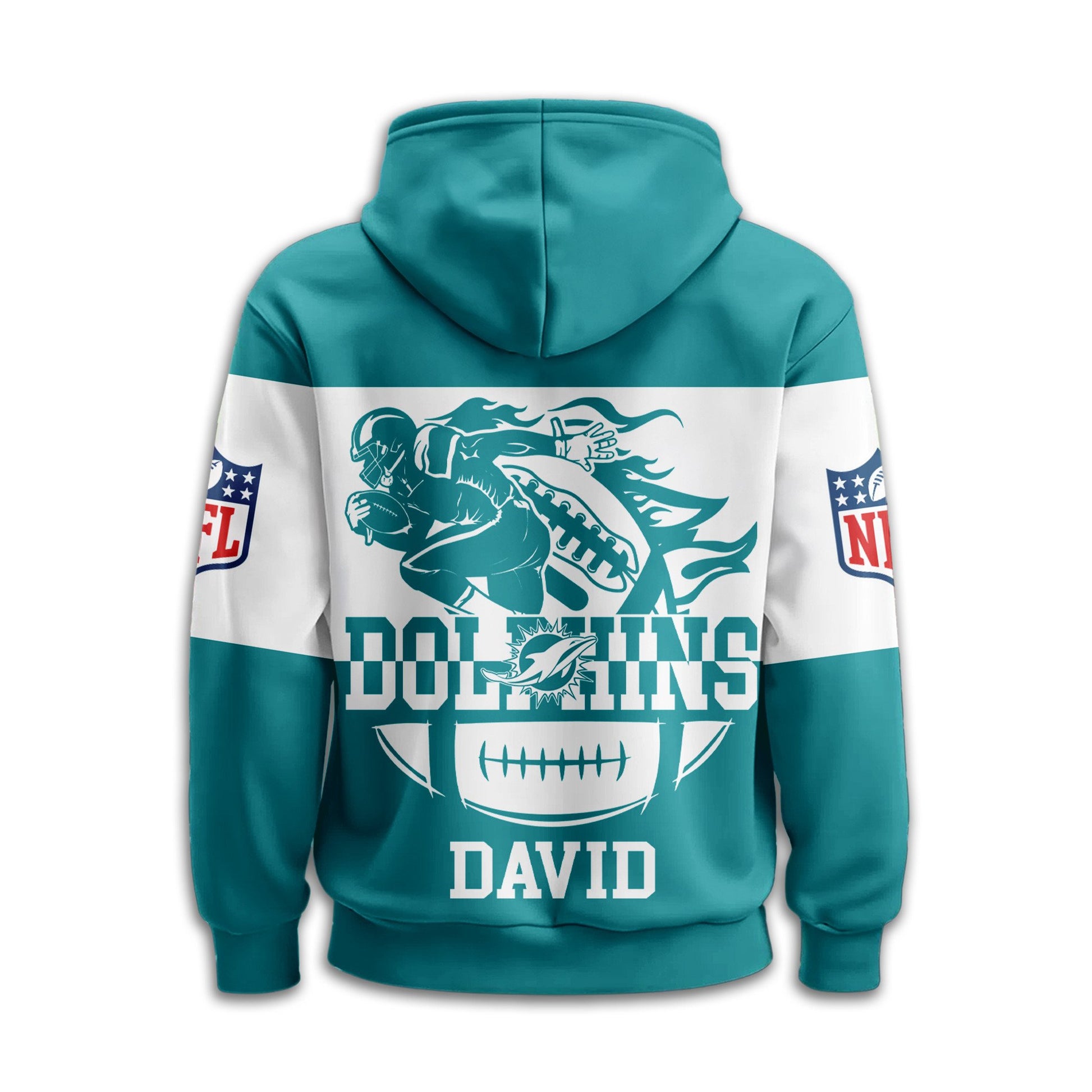 Miami Dolphins | Premium Touchdown Spirit Personalized Hoodie TD