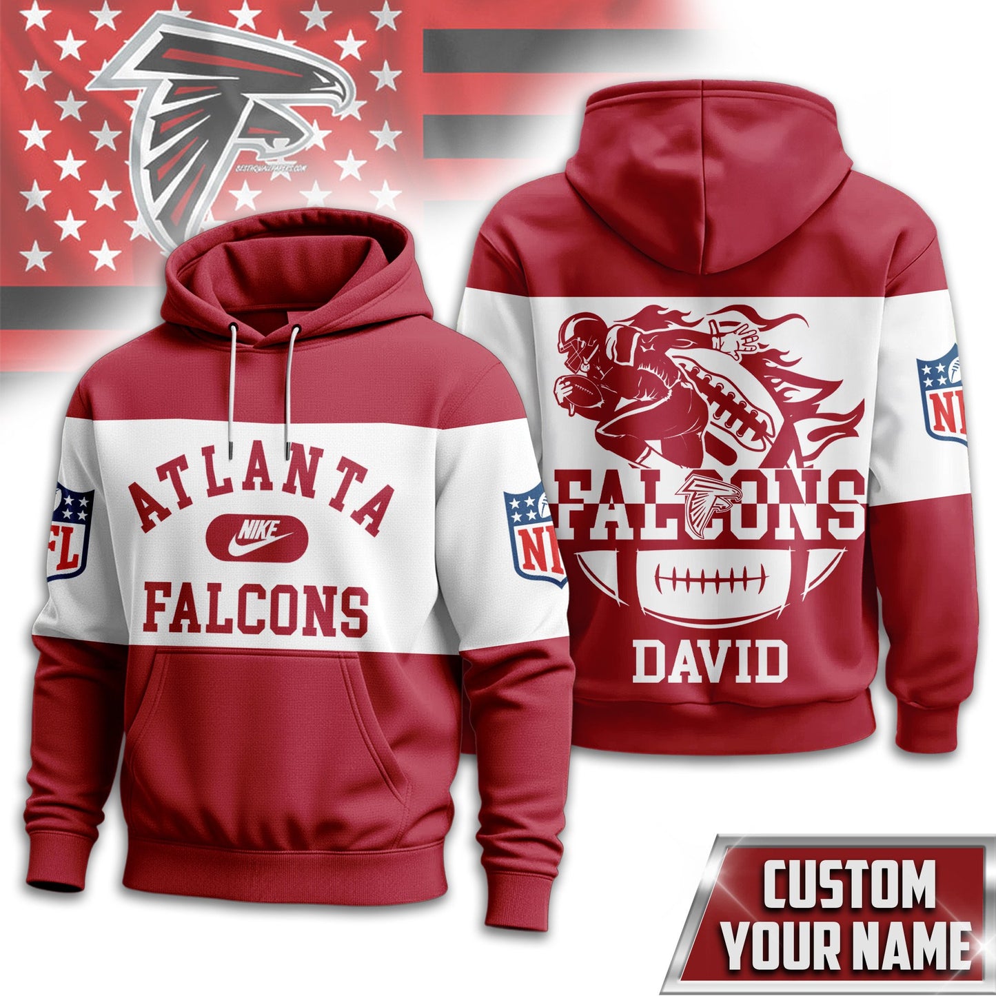 Atlanta Falcons | Premium Touchdown Spirit Personalized Hoodie TD