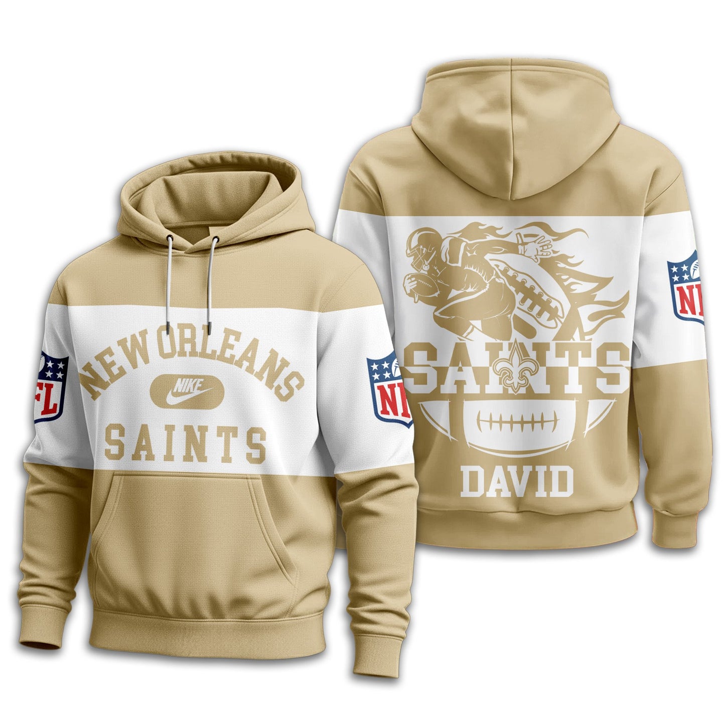New Orleans Saints | Premium Touchdown Spirit Personalized Hoodie TD
