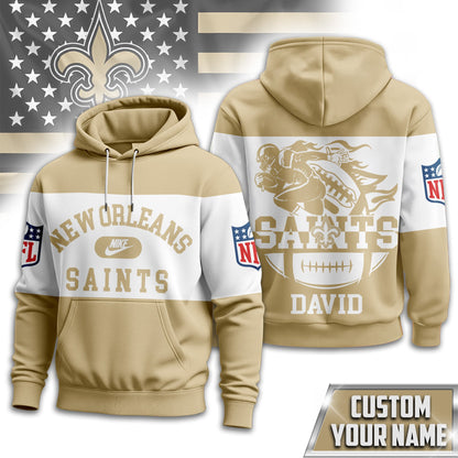 New Orleans Saints | Premium Touchdown Spirit Personalized Hoodie TD