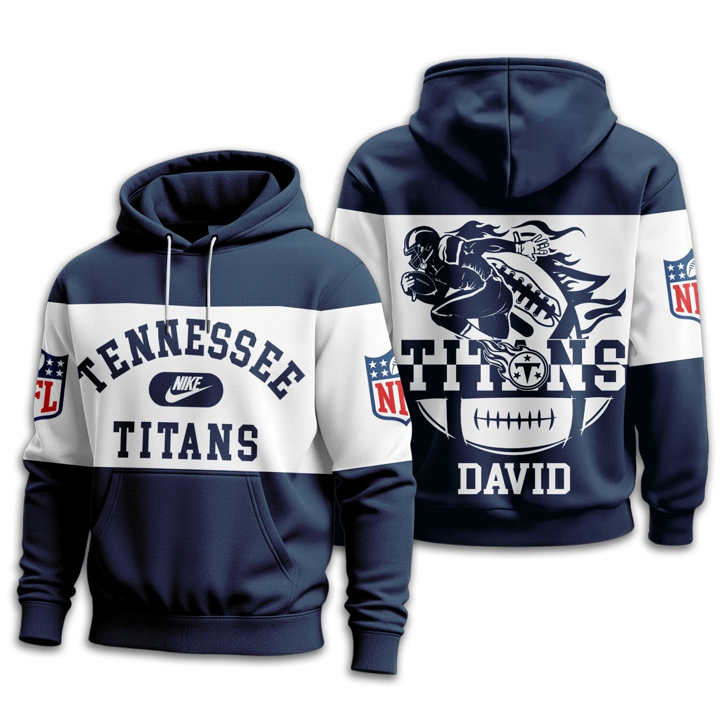 Tennessee Titans | Premium Touchdown Spirit Personalized Hoodie TD