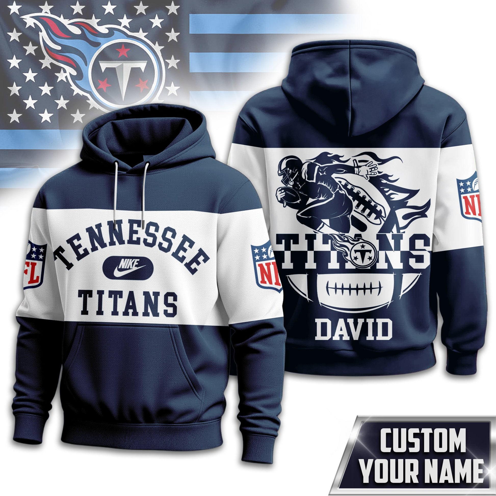 Tennessee Titans | Premium Touchdown Spirit Personalized Hoodie TD