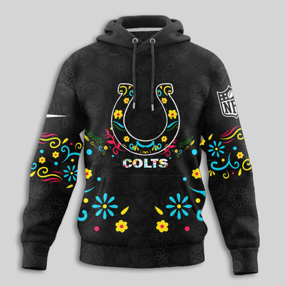 Indianapolis Colts | Premium Dia de los Muertos Limited Editions Hoodie MM