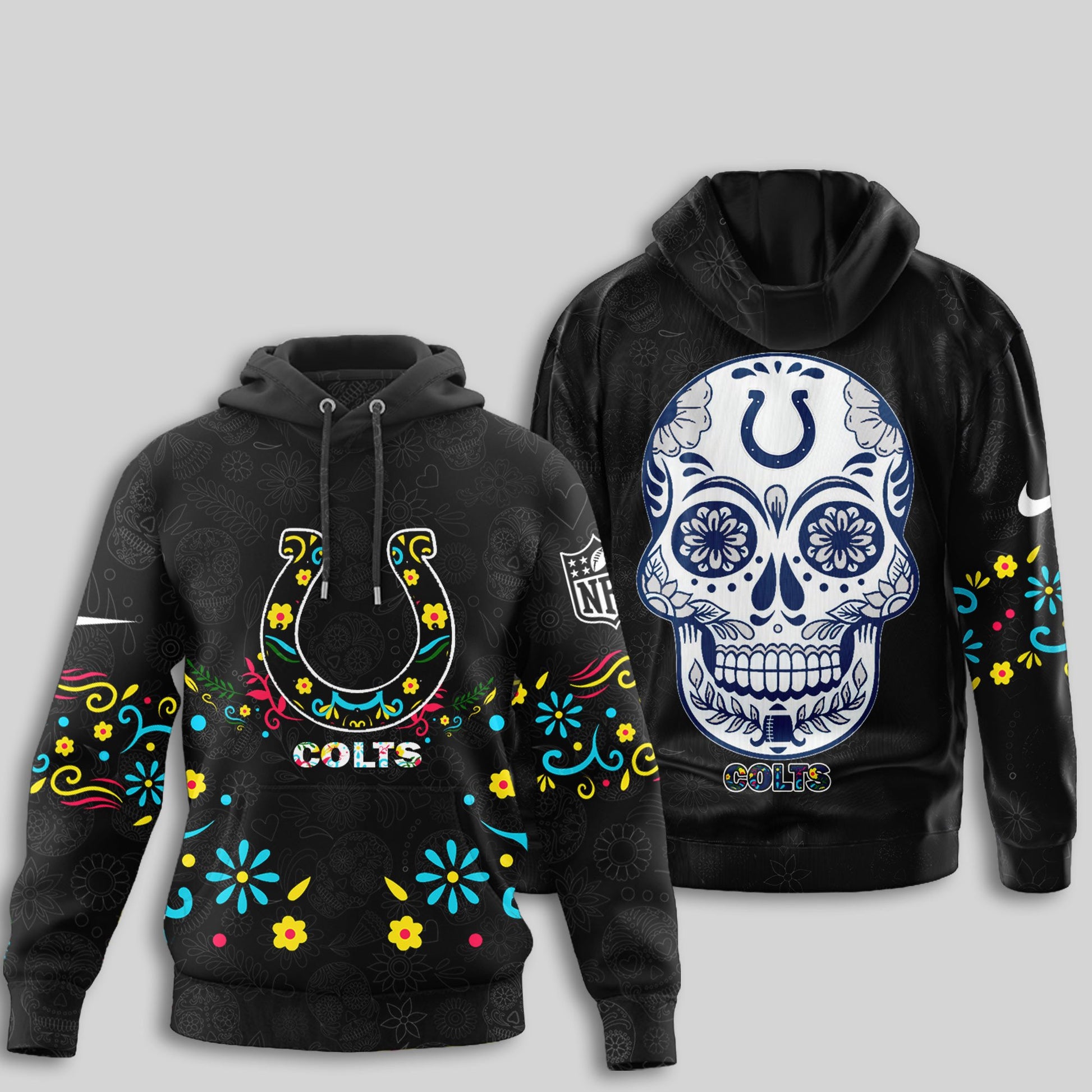 Indianapolis Colts | Premium Dia de los Muertos Limited Editions Hoodie MM