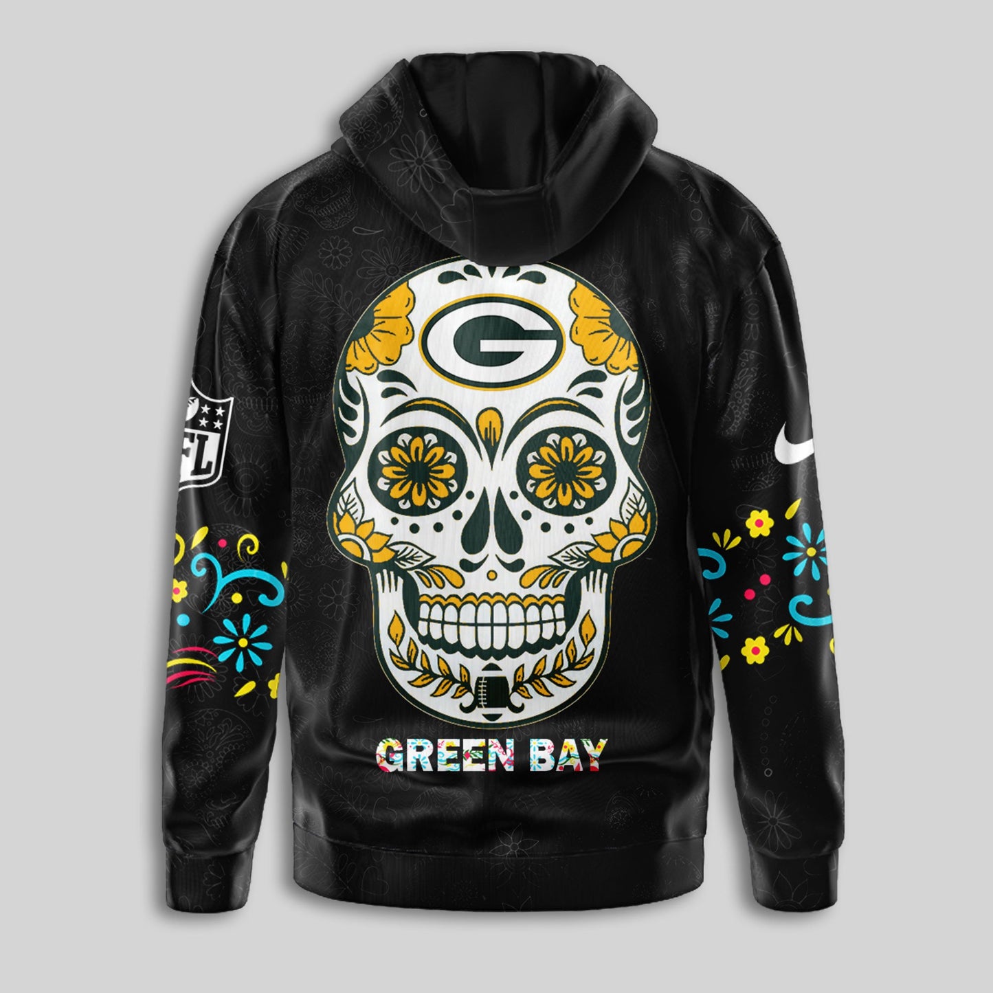 Green Bay Packers | Premium Dia de los Muertos Limited Editions Hoodie MM