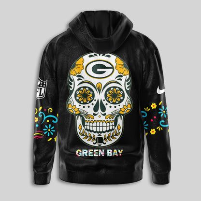 Green Bay Packers | Premium Dia de los Muertos Limited Editions Hoodie MM