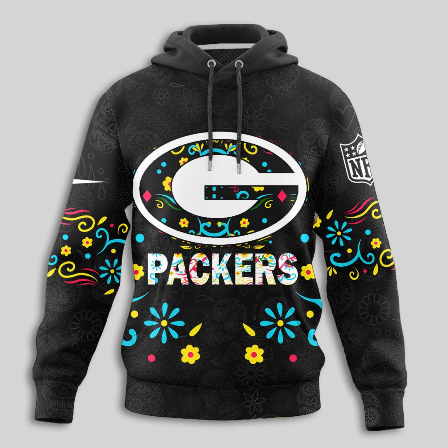 Green Bay Packers | Premium Dia de los Muertos Limited Editions Hoodie MM