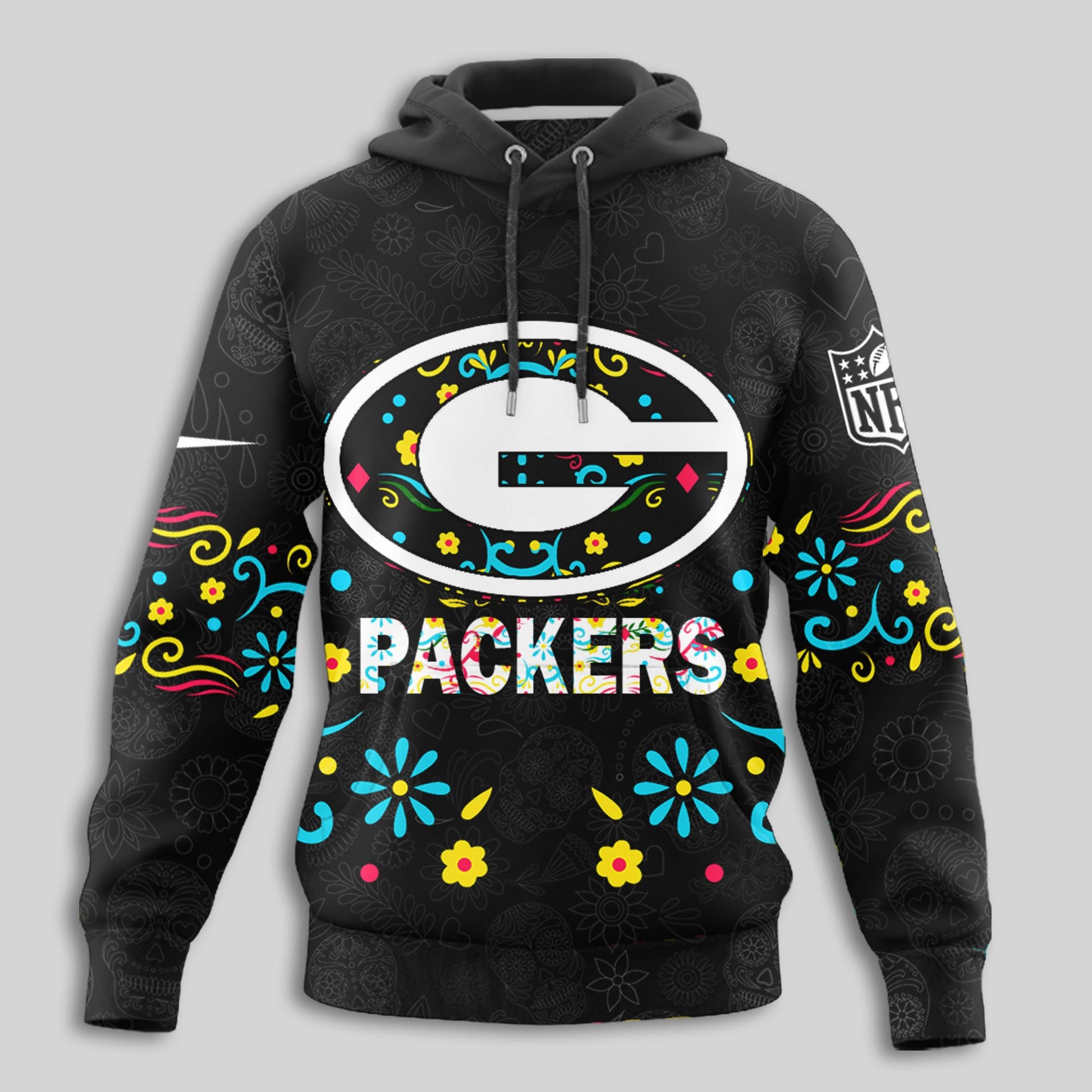 Green Bay Packers | Premium Dia de los Muertos Limited Editions Hoodie MM