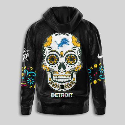 Detroit Lions | Premium Dia de los Muertos Limited Editions Hoodie MM
