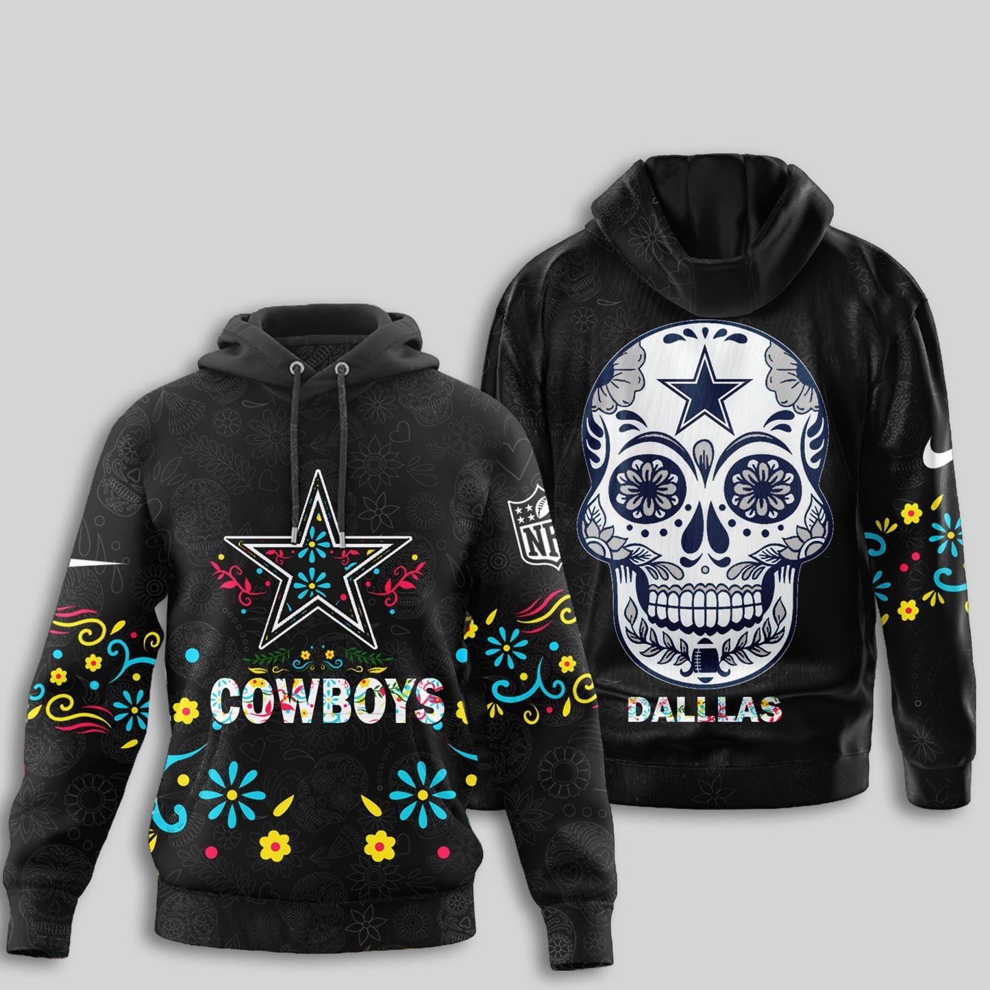 Dallas Cowboys | Premium Dia de los Muertos Limited Editions Hoodie MM