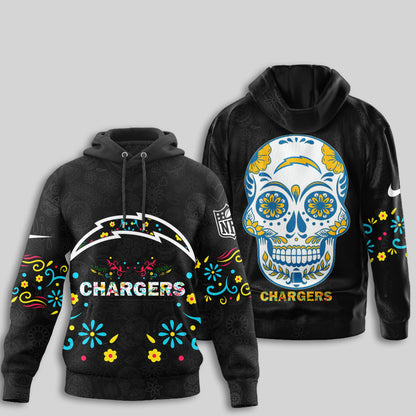 Los Angeles Chargers | Premium Dia de los Muertos Limited Editions Hoodie MM