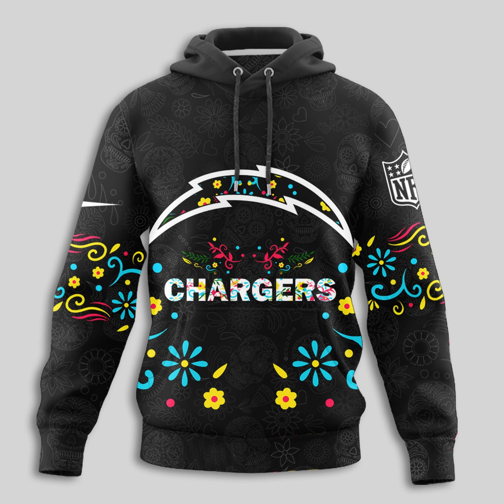 Los Angeles Chargers | Premium Dia de los Muertos Limited Editions Hoodie MM