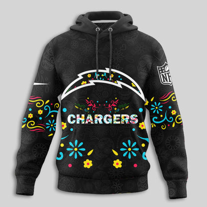 Los Angeles Chargers | Premium Dia de los Muertos Limited Editions Hoodie MM