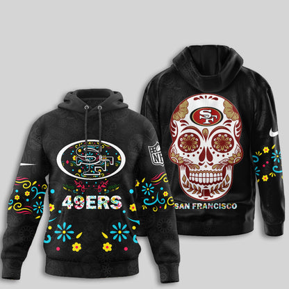 San Francisco 49ers | Premium Dia de los Muertos Limited Editions Hoodie MM