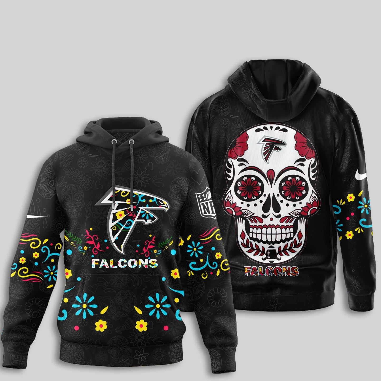 Atlanta Falcons | Premium Dia de los Muertos Limited Editions Hoodie MM