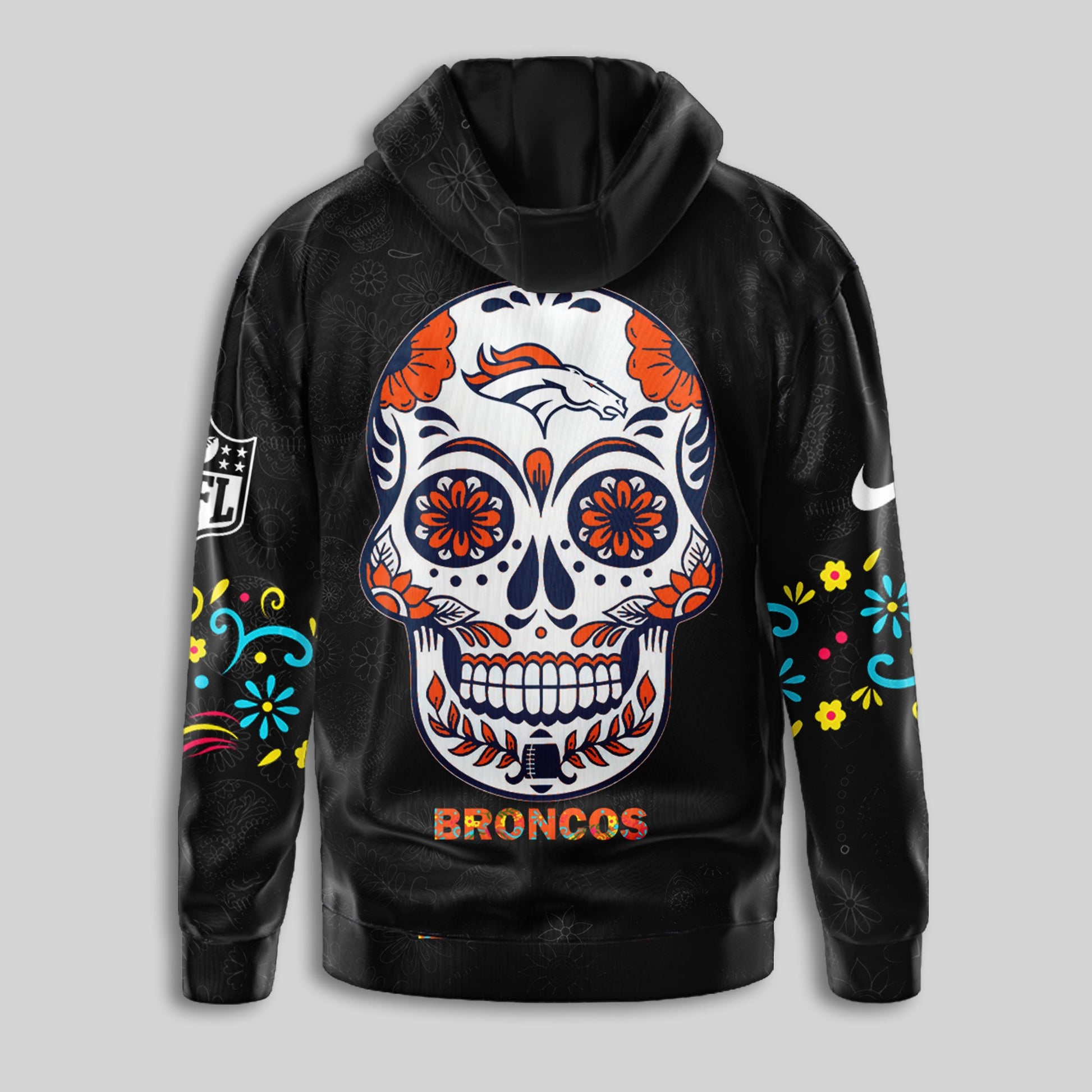 Denver Broncos | Premium Dia de los Muertos Limited Editions Hoodie MM
