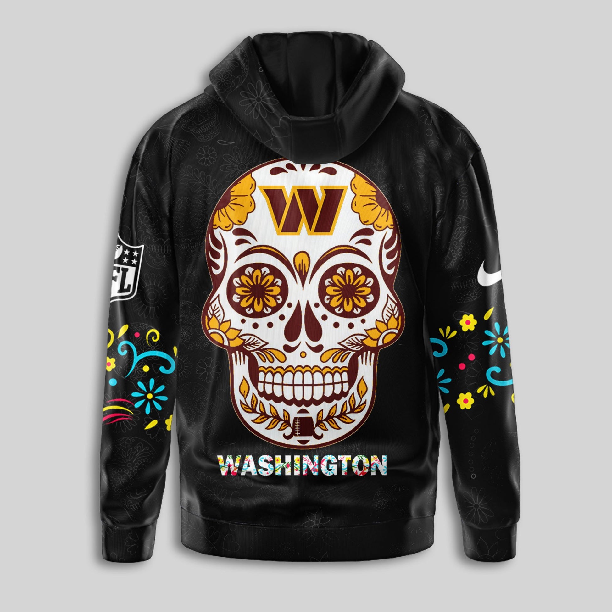 Washington Commanders | Premium Dia de los Muertos Limited Editions Hoodie MM