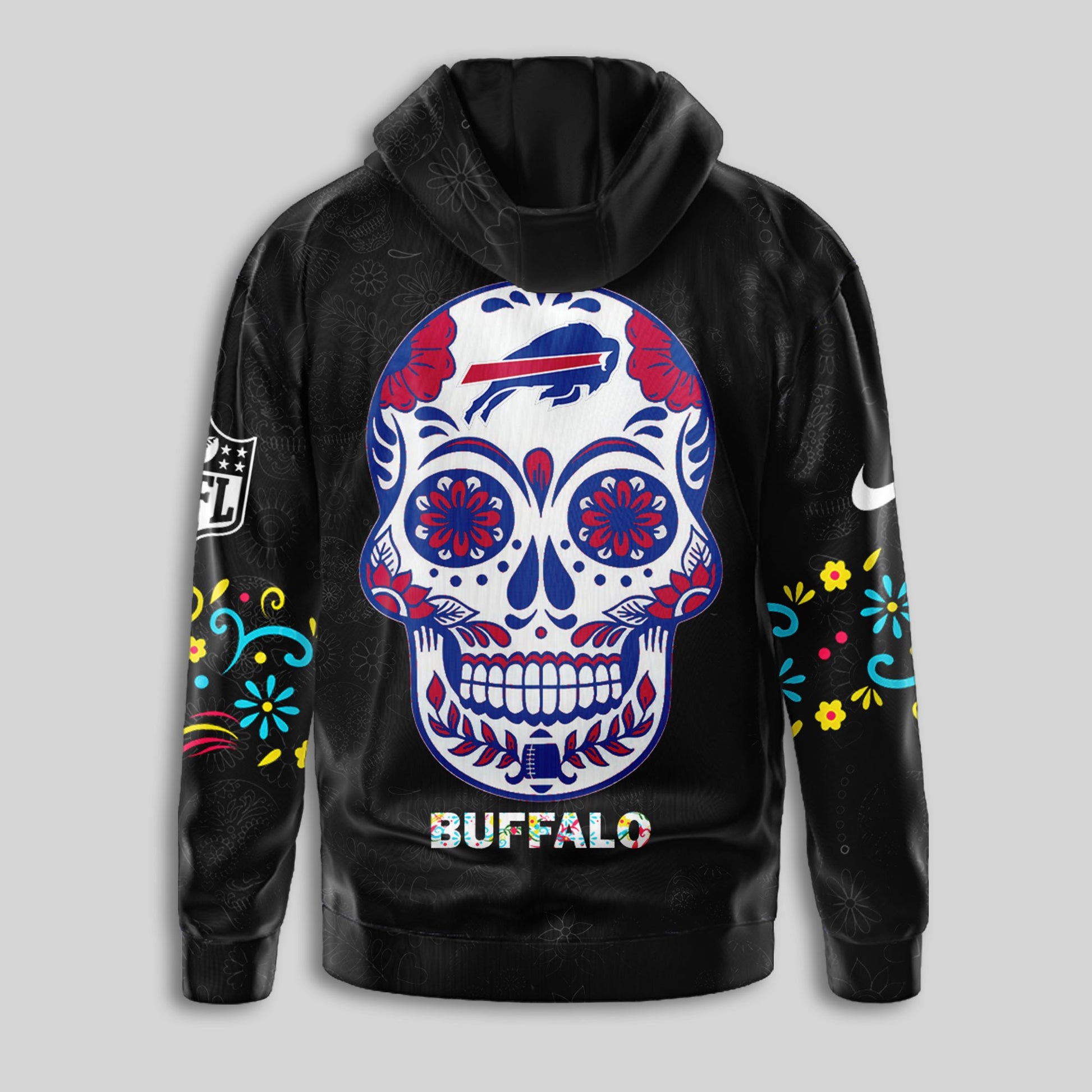 Buffalo Bills | Premium Dia de los Muertos Limited Editions Hoodie MM