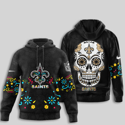 New Orleans Saints | Premium Dia de los Muertos Limited Editions Hoodie MM