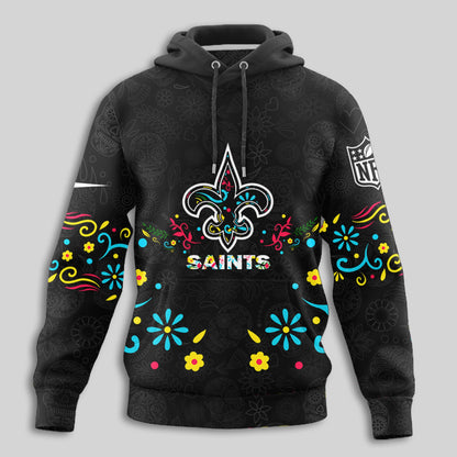 New Orleans Saints | Premium Dia de los Muertos Limited Editions Hoodie MM