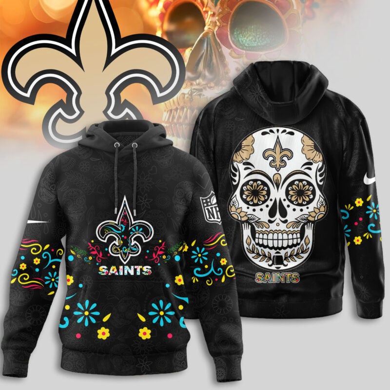 New Orleans Saints | Premium Dia de los Muertos Limited Editions Hoodie MM