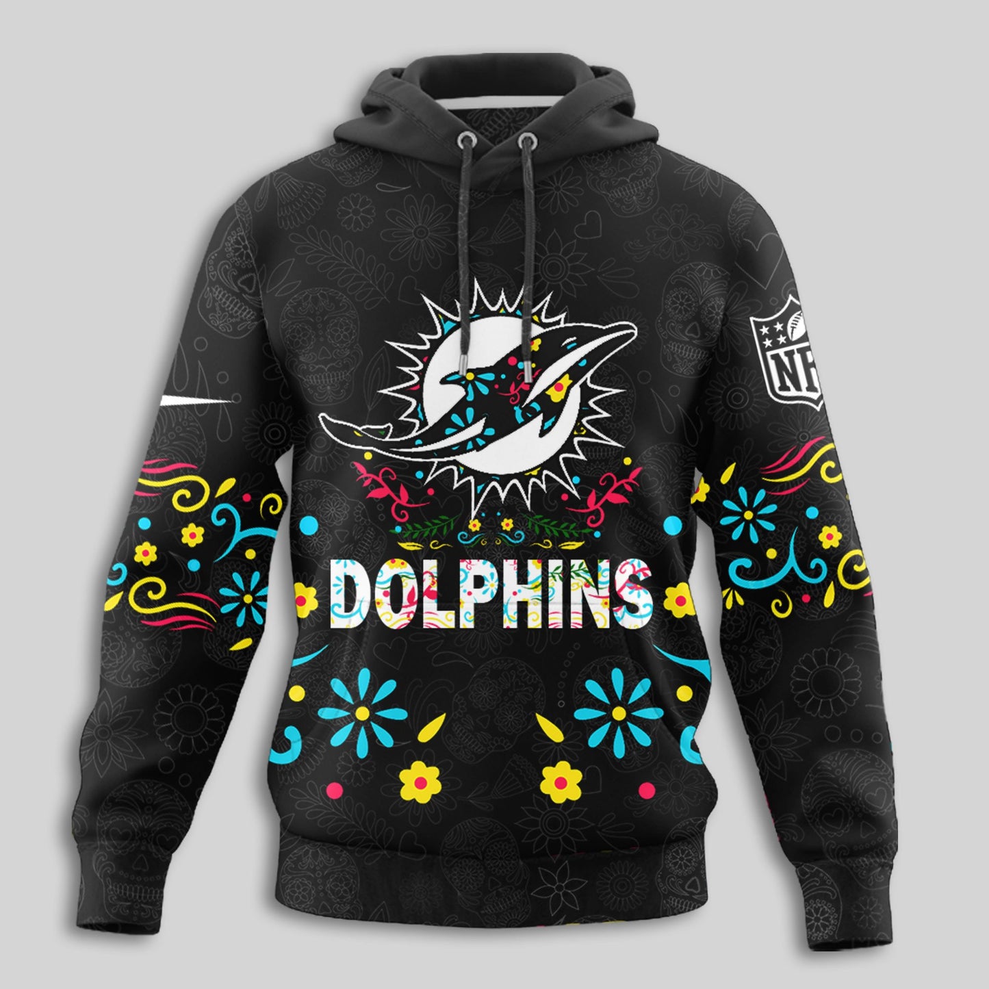 Miami Dolphins | Premium Dia de los Muertos Limited Editions Hoodie MM