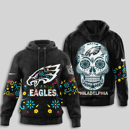 Philadelphia Eagles | Premium Dia de los Muertos Limited Editions Hoodie MM