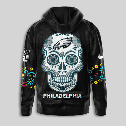 Philadelphia Eagles | Premium Dia de los Muertos Limited Editions Hoodie MM