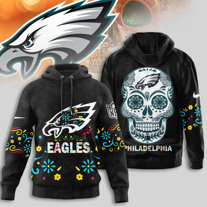 Philadelphia Eagles | Premium Dia de los Muertos Limited Editions Hoodie MM