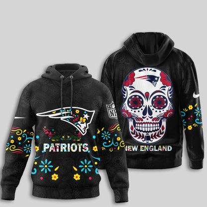 New England Patriots | Premium Dia de los Muertos Limited Editions Hoodie MM
