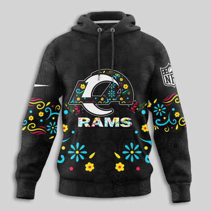 Los Angeles Rams | Premium Dia de los Muertos Limited Editions Hoodie MM