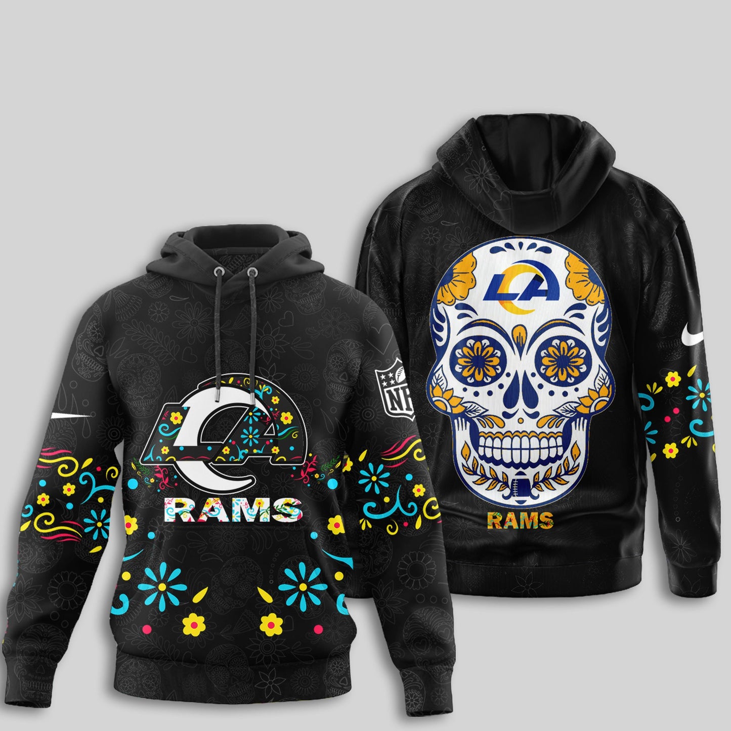 Los Angeles Rams | Premium Dia de los Muertos Limited Editions Hoodie MM