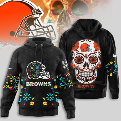 Cleveland Browns | Premium Dia de los Muertos Limited Editions Hoodie MM