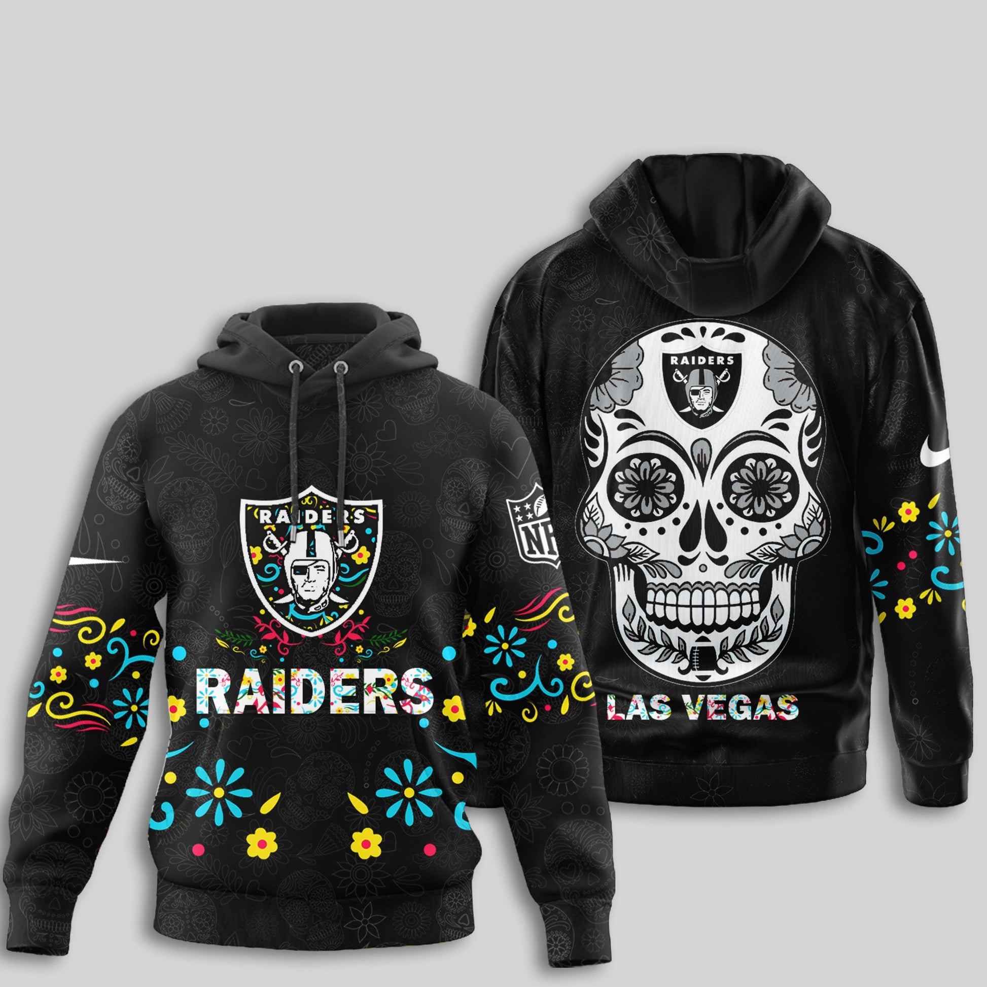 Las Vegas Raiders | Premium Dia de los Muertos Limited Editions Hoodie MM