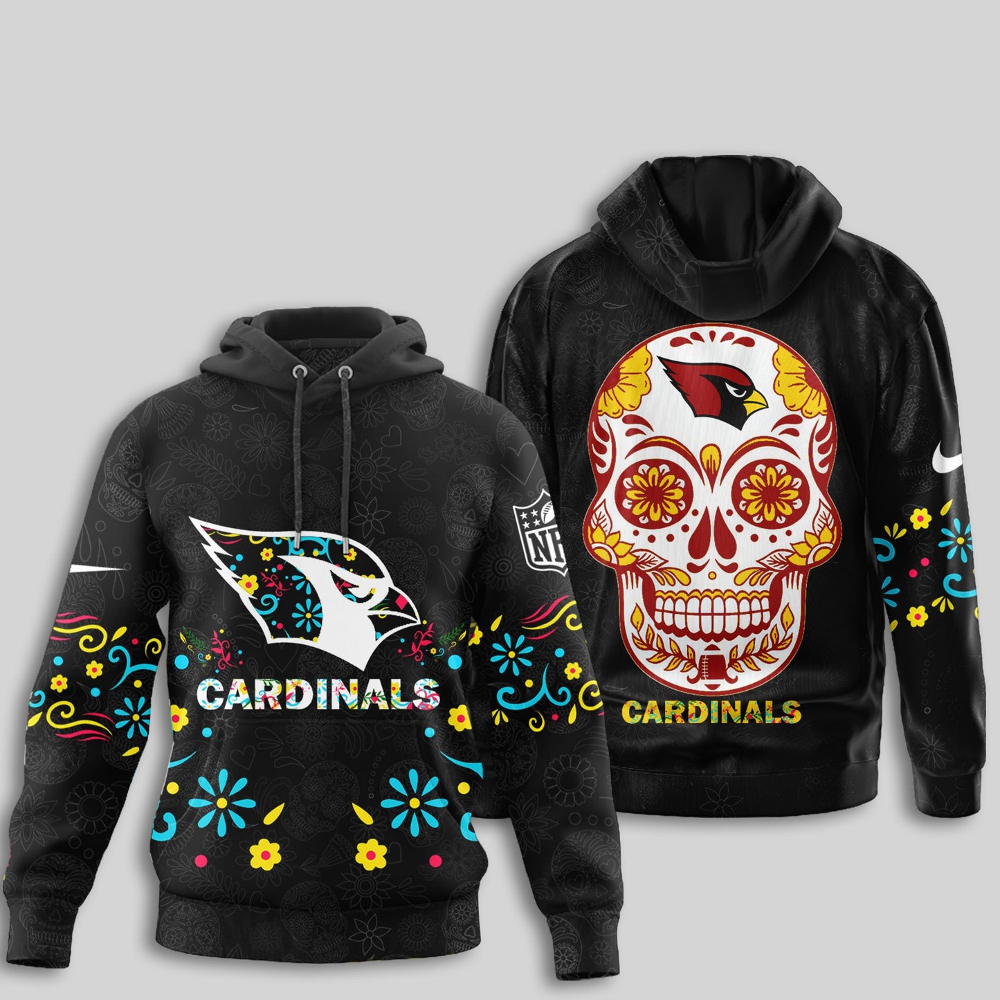 Arizona Cardinals | Premium Dia de los Muertos Limited Editions Hoodie MM