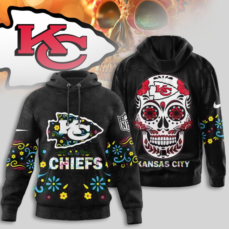 Kansas City Chiefs | Premium Dia de los Muertos Limited Editions Hoodie MM