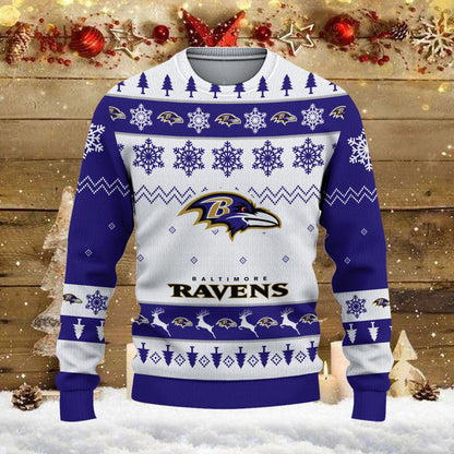 Baltimore Ravens Ugly Sweater - Christmas Gift 1003