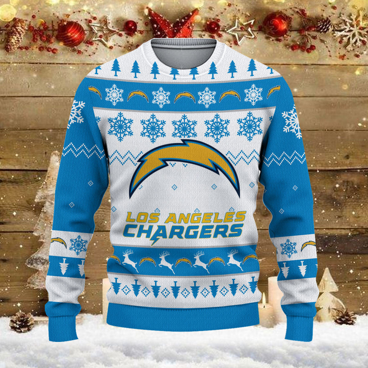 Los Angeles Chargers Ugly Sweater - Christmas Gift 1017
