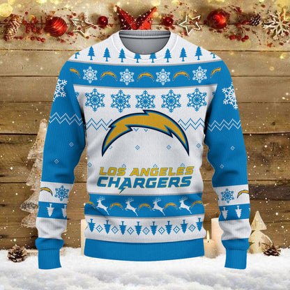Los Angeles Chargers Ugly Sweater - Christmas Gift 1017