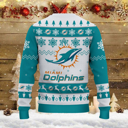 Miami Dolphins Ugly Sweater - Christmas Gift 1019