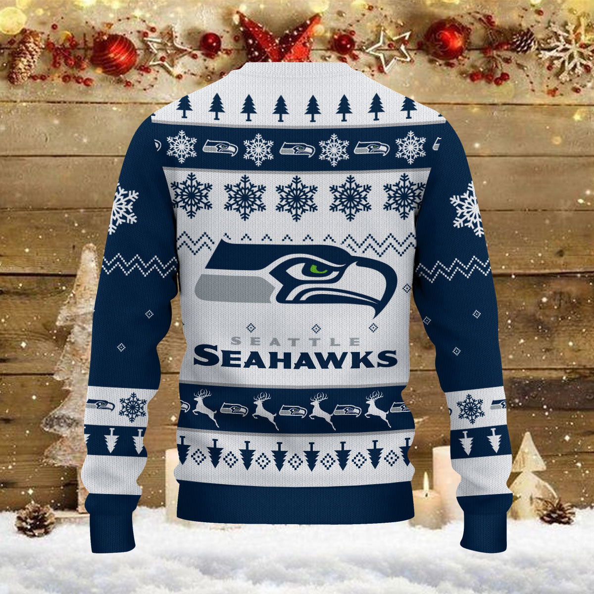 Seattle Seahawks Ugly Sweater - Christmas Gift 1029