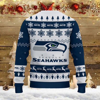 Seattle Seahawks Ugly Sweater - Christmas Gift 1029