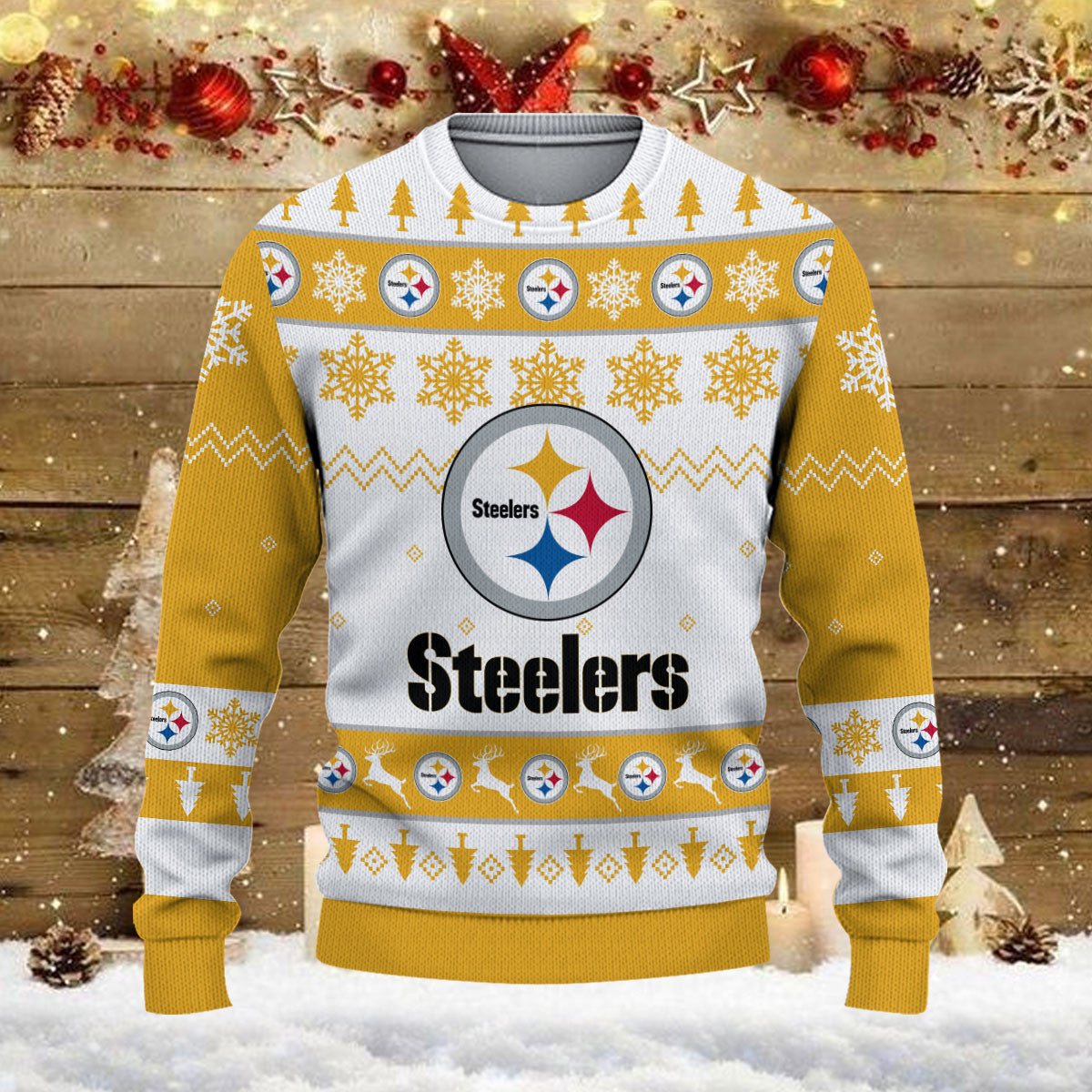 Pittsburgh Steelers Ugly Sweater - Christmas Gift 1027