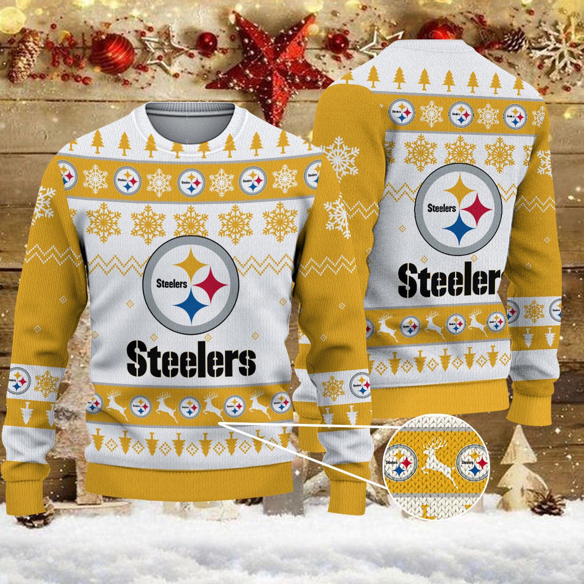 Pittsburgh Steelers Ugly Sweater - Christmas Gift 1027